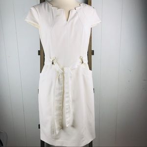 Ellen Tracy White Dress Size 4